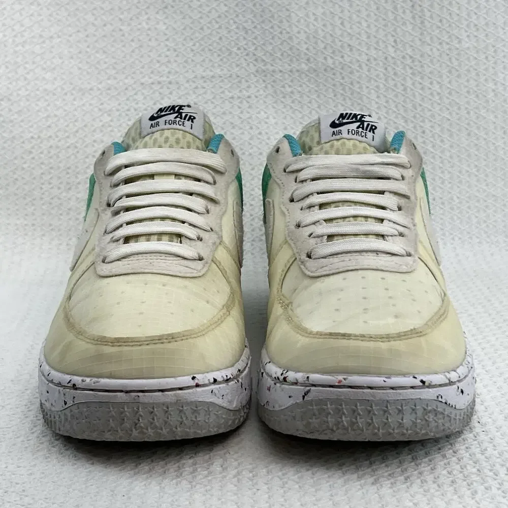 Nike Air Force 1 Crater Move To Zero White Dynamic Turquoise W Sz 9 DO7692-101